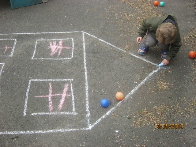 Learning through traditional outdoor games.